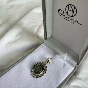 Pingente pedra natural labradorita