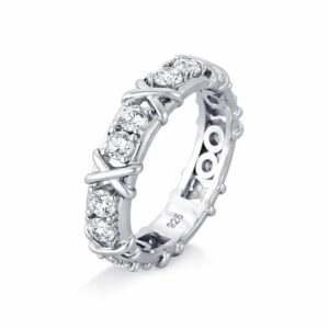 Anel X Moissanite