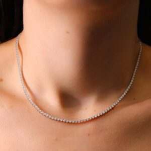 Colar riviera Moissanite 3 garras